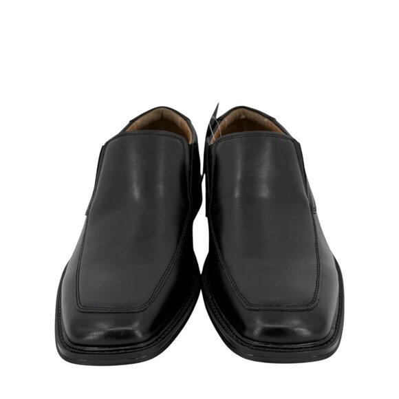George Men's Dominic Black Faux Leather Comfort Slip-On Loafer Shoes Sz 8.5 NWOB - Picture 2 of 12
